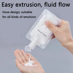 20x Sachets rechargeables de voyage vides à presser pour lotion et shampoing, 30 ml, 50 ml, 100 ml