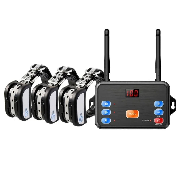2 In 1 Pet Wireless Fence Bark Control Smart Dog Trainer, 1 For 1, 1 For 2, 1 For 3