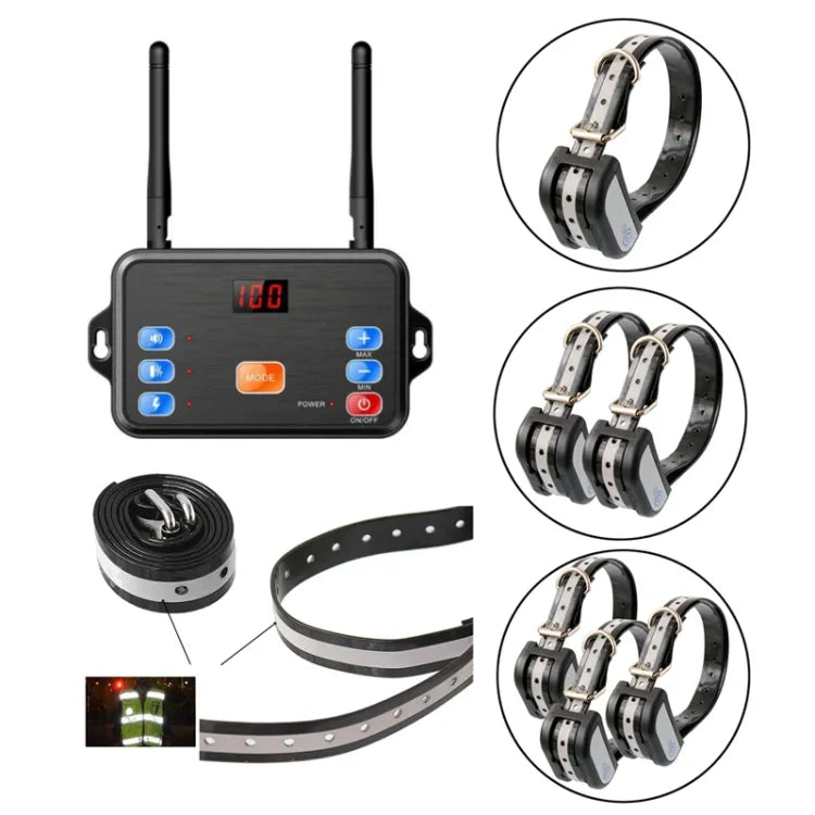 2 In 1 Pet Wireless Fence Bark Control Smart Dog Trainer, 1 For 1, 1 For 2, 1 For 3