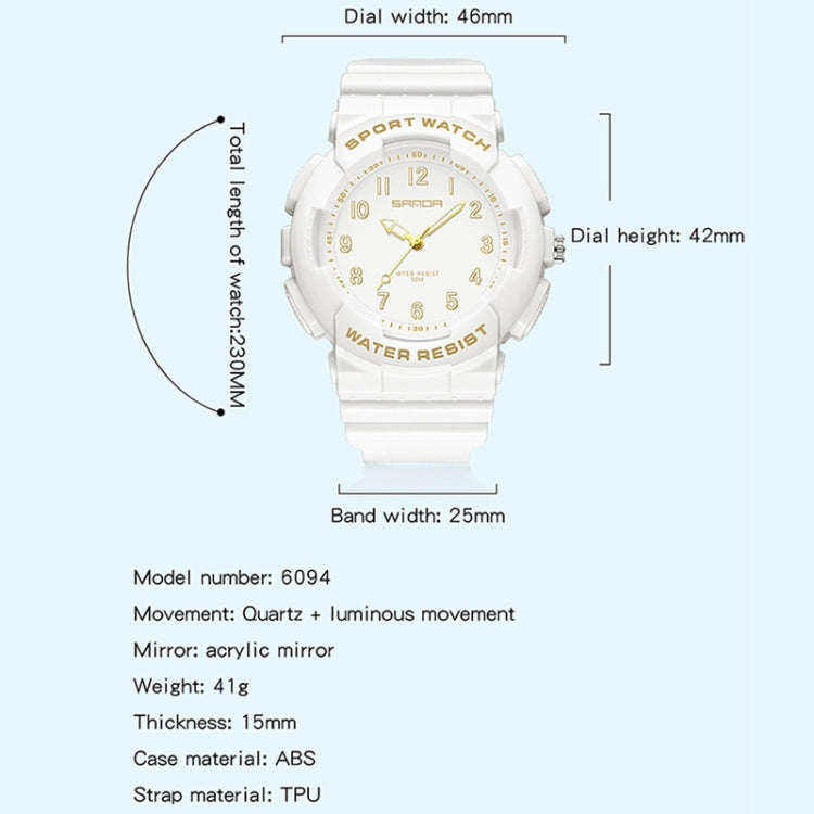 Montre étudiante numérique petite fraîche, étanche et lumineuse SANDA