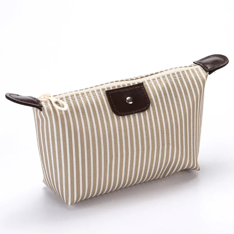 Trousse de toilette rayée, Sac de voyage pliable