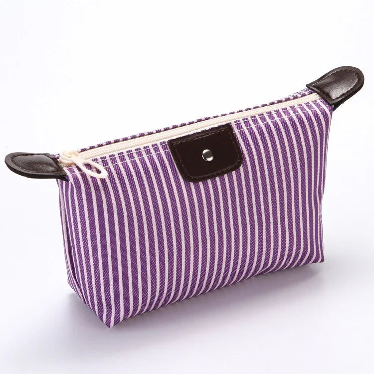 Trousse de toilette rayée, Sac de voyage pliable