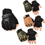 Gants Mi-Doigts Enfant pour Vélo Tout Terrain, Skateboard et Entraînement Militaire, Tailles M, L