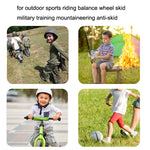 Gants Mi-Doigts Enfant pour Vélo Tout Terrain, Skateboard et Entraînement Militaire, Tailles M, L