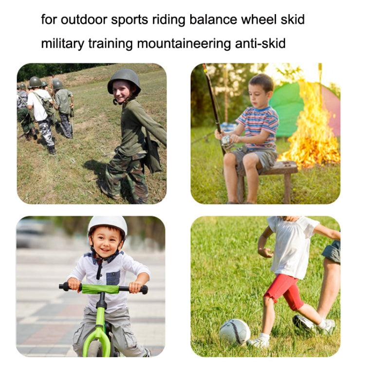 Gants Mi-Doigts Enfant pour Vélo Tout Terrain, Skateboard et Entraînement Militaire, Tailles M, L