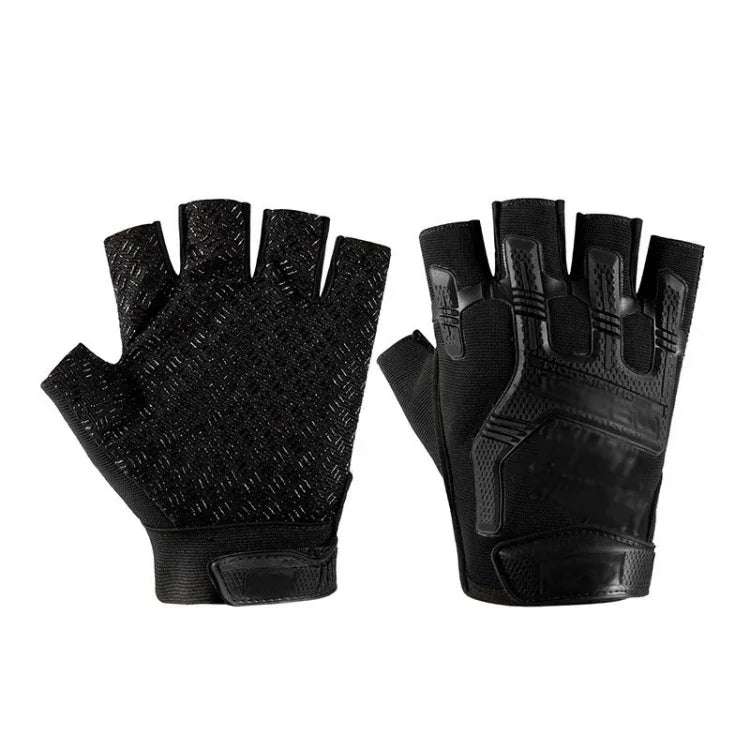 Gants de protection demi-doigts en silicone antidérapants pour sports de plein air, taille unique