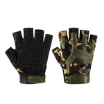 Gants de protection demi-doigts en silicone antidérapants pour sports de plein air, taille unique