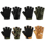 Gants de protection demi-doigts en silicone antidérapants pour sports de plein air, taille unique