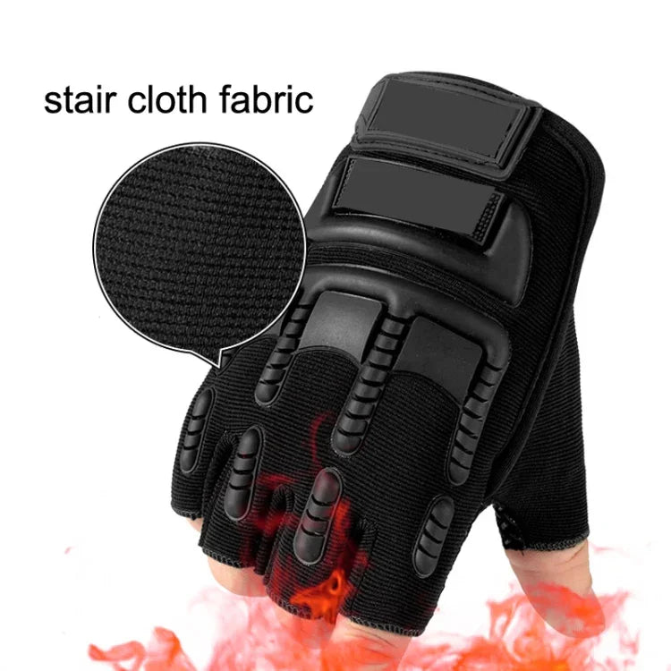 Gants de protection demi-doigts en silicone antidérapants pour sports de plein air, taille unique