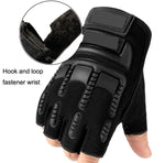 Gants de protection demi-doigts en silicone antidérapants pour sports de plein air, taille unique