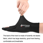 Gants de cyclisme fins en soie glacée respirante, avec protection UV et maille à deux doigts