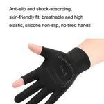 Gants de cyclisme fins en soie glacée respirante, avec protection UV et maille à deux doigts