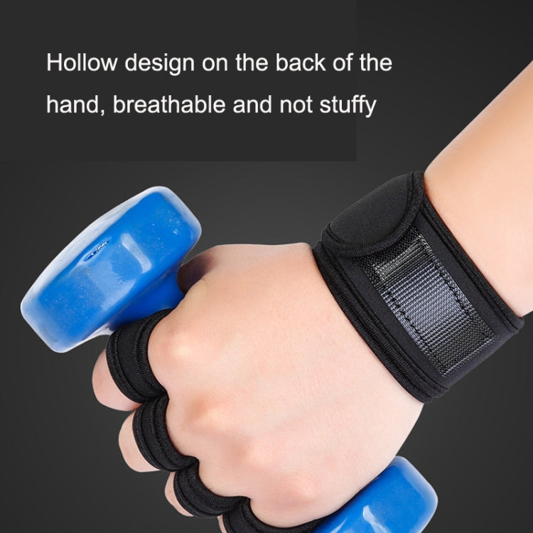 Haltérophilie Haltère Barre Horizontale Anti-ampoule Anti-dérapant Poignet Fitness Gants à Quatre Doigts, M, L, XL