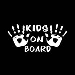 10pcs Kids On Board Warning Car Stickers Reflective Scratch Body Stickers