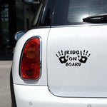 10pcs Kids On Board Warning Car Stickers Reflective Scratch Body Stickers