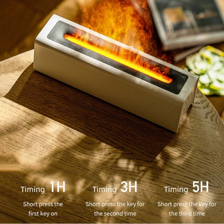 DQ711 Diffuseur d'aromathérapie à flamme silencieux humidificateur d'air USB, DQ711 Noir, DQ711 Blanc