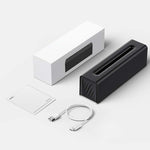DQ711 Diffuseur d'aromathérapie à flamme silencieux humidificateur d'air USB, DQ711 Noir, DQ711 Blanc