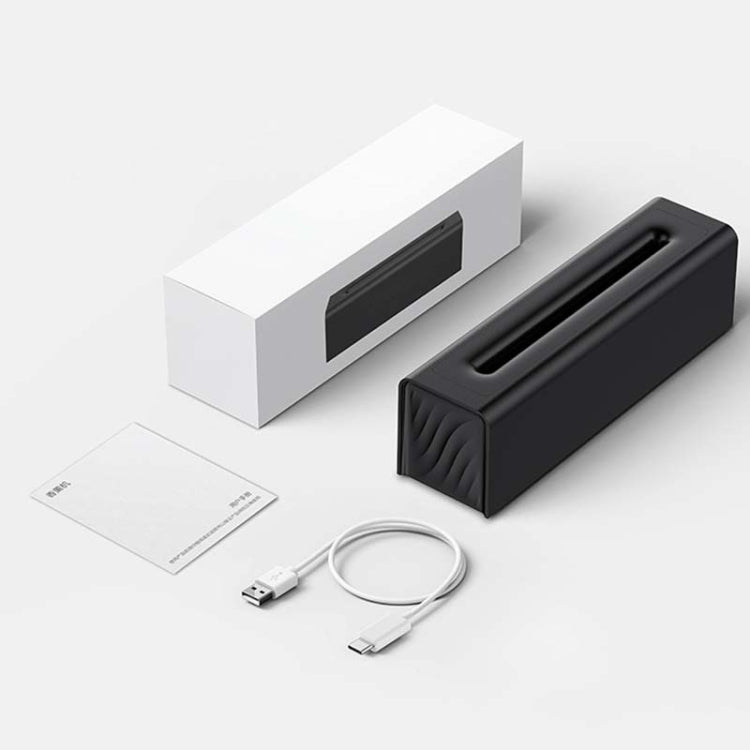 DQ711 Diffuseur d'aromathérapie à flamme silencieux humidificateur d'air USB, DQ711 Noir, DQ711 Blanc