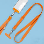 Lanière de téléphone portable réglable à suspendre autour du cou, Vert Matcha, Bleu Saphir, Violet Foncé, Orange, Argent, Noir Classique