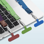 Lanière de téléphone portable réglable à suspendre autour du cou, Vert Matcha, Bleu Saphir, Violet Foncé, Orange, Argent, Noir Classique