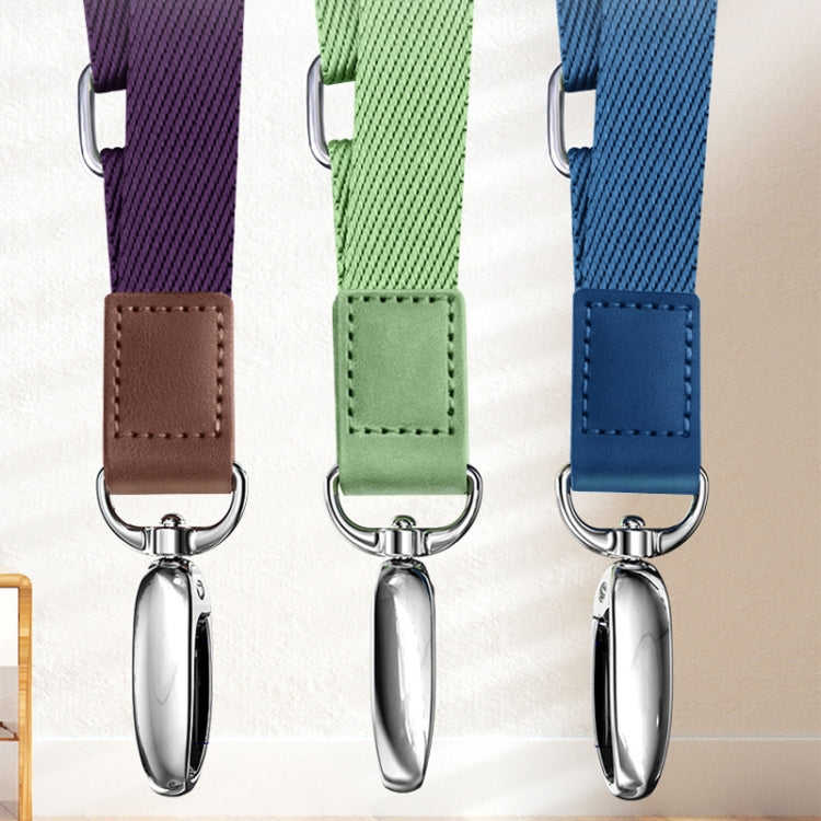Lanière de téléphone portable réglable à suspendre autour du cou, Vert Matcha, Bleu Saphir, Violet Foncé, Orange, Argent, Noir Classique