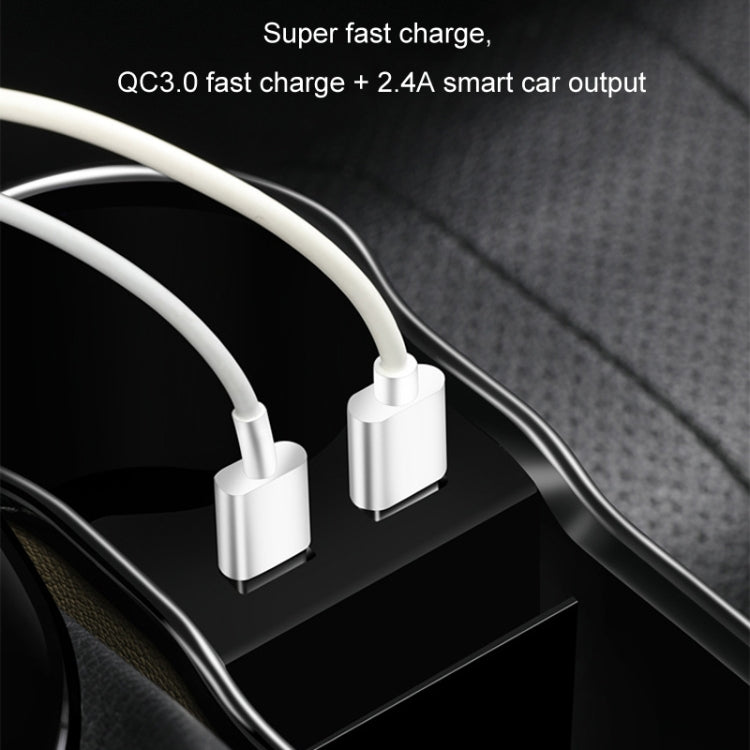 Car Seat Gap Storage Box Multifunctional Mobile Phone USB Charger, Standard Black, Standard Red, Standard Beige, Standard Brown, QC3.0 Black, QC3.0 Red, QC3.0 Beige, QC3.0 Brown
