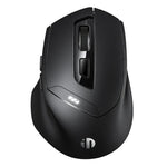 Souris sans fil Inphic DR01 Bluetooth 3 modes rechargeable, silencieuse, pour bureau, jeu, ordinateur portable, usage domestique, DR01 (Noir)