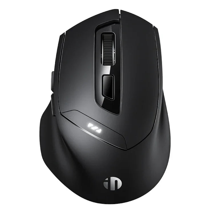 Souris sans fil Inphic DR01 Bluetooth 3 modes rechargeable, silencieuse, pour bureau, jeu, ordinateur portable, usage domestique, DR01 (Noir)