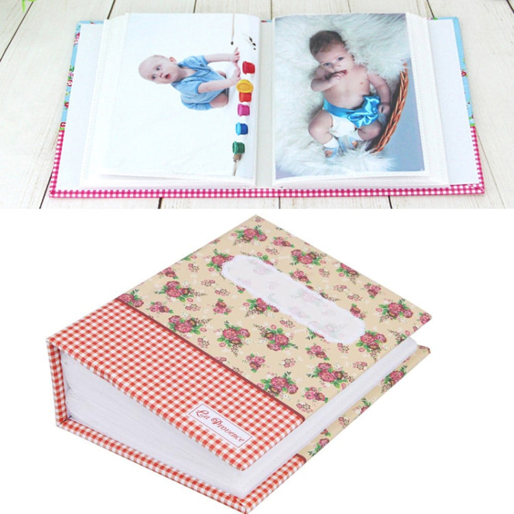 Album photo de poche 4R à petites fleurs, 6 pouces, 100 pages