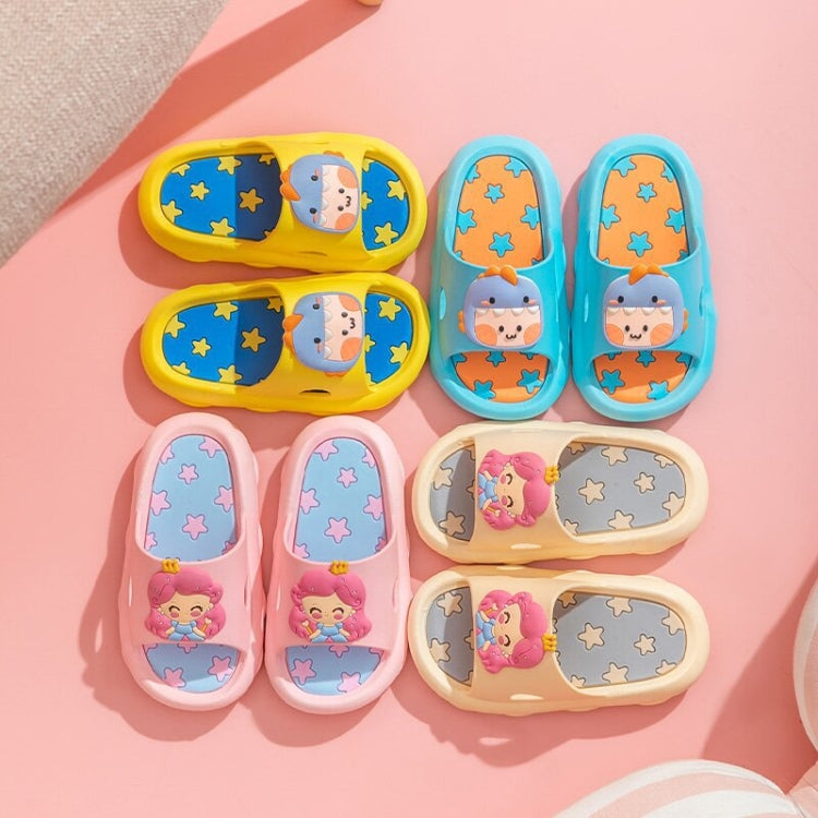 Chaussons enfants à semelle souple antidérapante avec motif cartoon, 26-27 longueur intérieure 15,5 cm, 28-29 longueur intérieure 16,5 cm, 30-31 longueur intérieure 17,5 cm, 32-33 longueur intérieure 18,5 cm, 34-35 longueur intérieure 19,5 cm