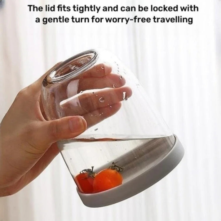 Boîte à salade de 600 ml avec couvercle et fourchette, étanche à l'air et aux fuites pour fruits et légumes