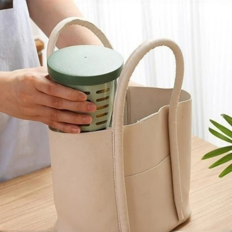 Boîte à salade de 600 ml avec couvercle et fourchette, étanche à l'air et aux fuites pour fruits et légumes