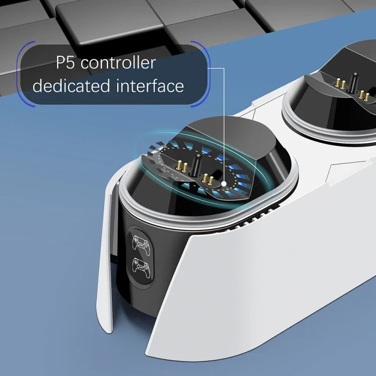 Pour les manettes PS5, contactez le chargeur de manette de jeu à double station de charge.