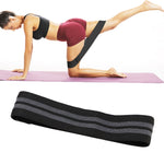 Bande de résistance pour squat et lifting des fessiers, bande élastique fitness