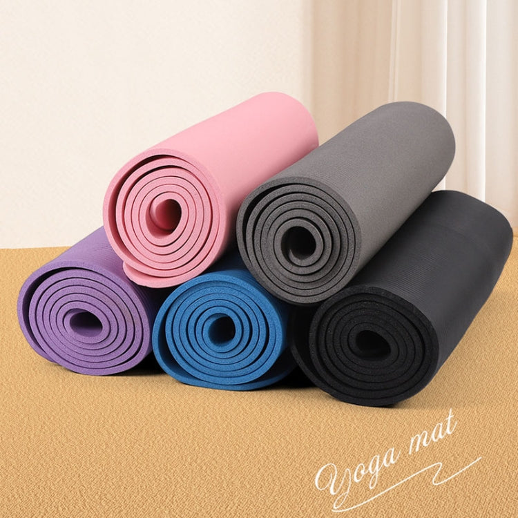 Tapis de yoga NBR 187 x 62,5 x 0,8 cm élargi et épaissi, antidérapant pour danse et fitness