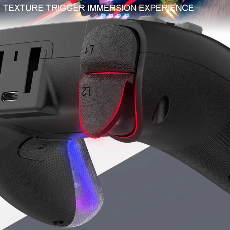 Poignée sans fil Bluetooth lumineuse Dazzle Color Light pour PS4