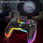Poignée sans fil Bluetooth lumineuse Dazzle Color Light pour PS4