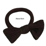 5 pièces/paquet Accessoires pour cheveux avec nœud pour femme Bandeau élastique Sans traces Bande en caoutchouc