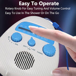 Radio FM portable étanche avec corde de suspension pour salle de bain, SY-900