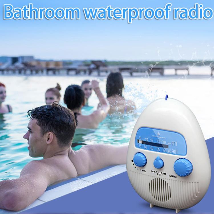 Radio FM portable étanche avec corde de suspension pour salle de bain, SY-900