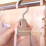 Cintre de voyage pliable en plastique, portable, avec larges épaules, séchoir sans traces