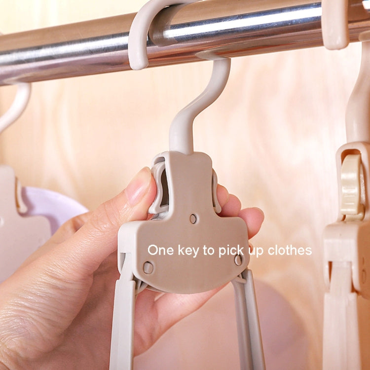 Cintre de voyage pliable en plastique, portable, avec larges épaules, séchoir sans traces