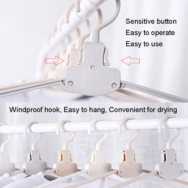 Cintre de voyage pliable en plastique, portable, avec larges épaules, séchoir sans traces