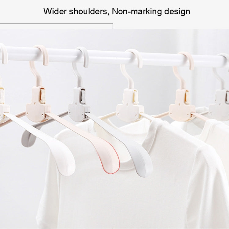 Cintre de voyage pliable en plastique, portable, avec larges épaules, séchoir sans traces