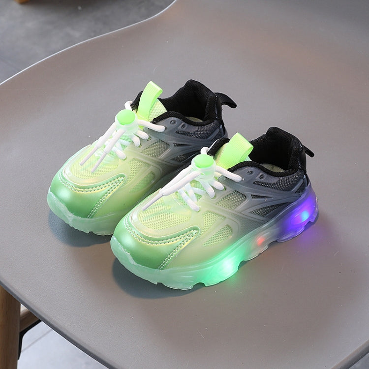 Baskets LED WISDOMFROG pour filles, chaussures en maille dégradée pour garçons, chaussures pour enfants, 21, 22, 23, 24, 25, 26, 27, 28, 29, 30