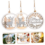 Christmas Party Decoration Wooden Pendants