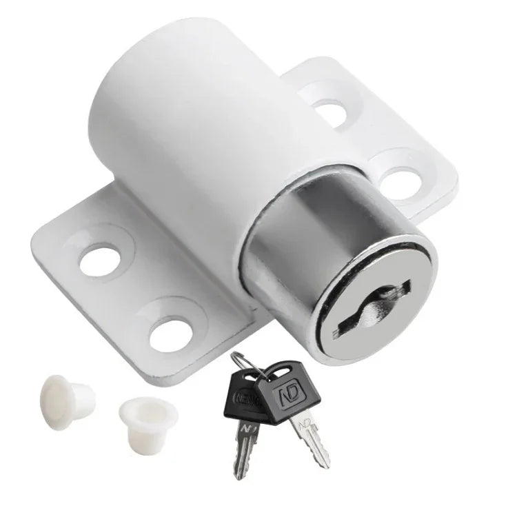 Serrure de limitation pour porte et fenêtre, butée de porte coulissante, sécurité enfant, blanc sans vis, argent sans vis, noir sans vis, blanc avec vis, argent avec vis, noir avec vis