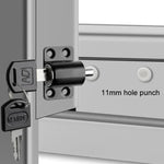 Serrure de limitation pour porte et fenêtre, butée de porte coulissante, sécurité enfant, blanc sans vis, argent sans vis, noir sans vis, blanc avec vis, argent avec vis, noir avec vis