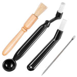 Kit de Nettoyage pour Machine à Café Brosse de Nettoyage pour Moulin à Café, Type A 5-en-1, Type B 4-en-1, Type C 3-en-1, Type D 4-en-1, Type E 4-en-1, Type F 4-en-1, Type G 14-en-1, Type H 4-en-1