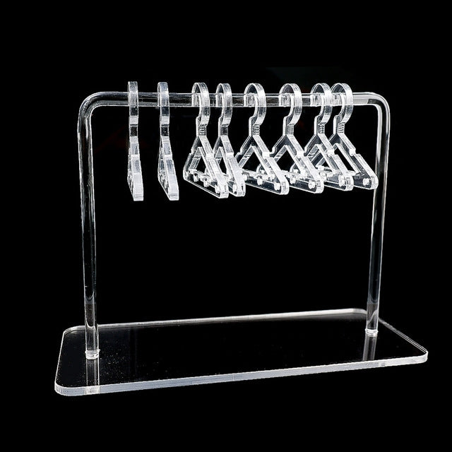Présentoir support de rangement de boucles d'oreilles en acrylique de style cintre